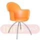 Cadeira Gogo raio epxi cinza laranja